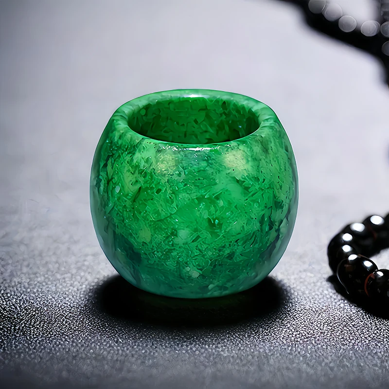 Event Suppliers - 22mm Green Real Jade Rings for