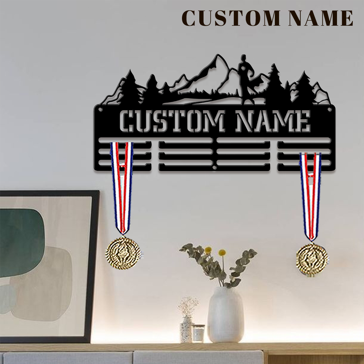 Eve Party - Custom Marathon Metal Medal Display Rack,