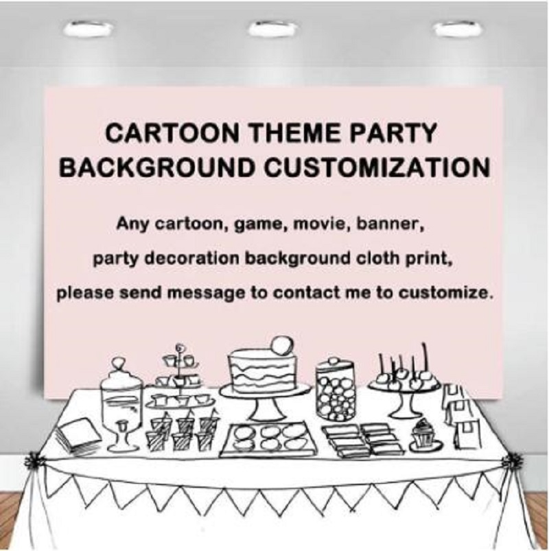 Photography Backdrop Grow Up C - Dessert Table Backdrop ulasan dan harga