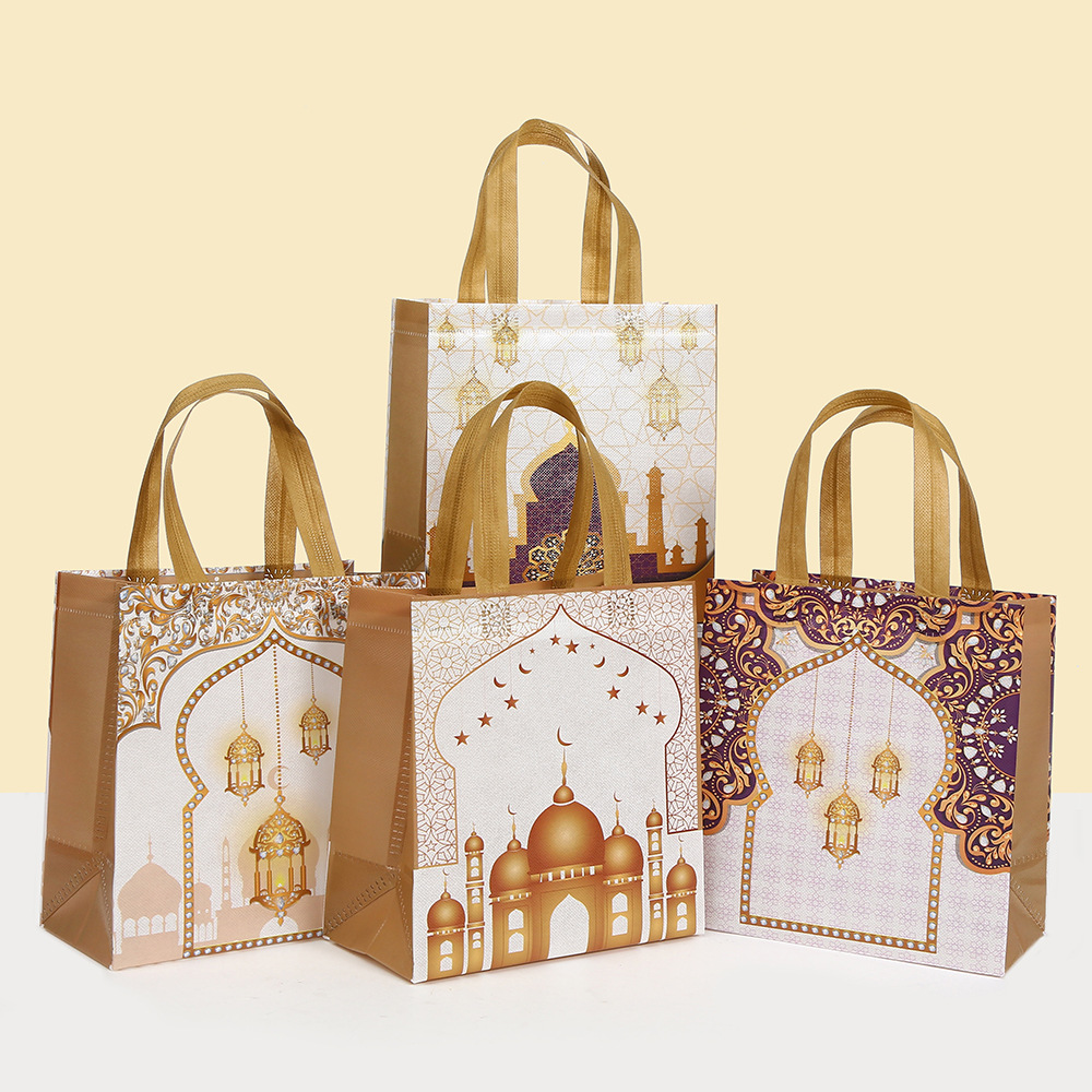 6Pcs Eid Mubarak Theme Non-Wov - Event Party Shop ulasan dan harga
