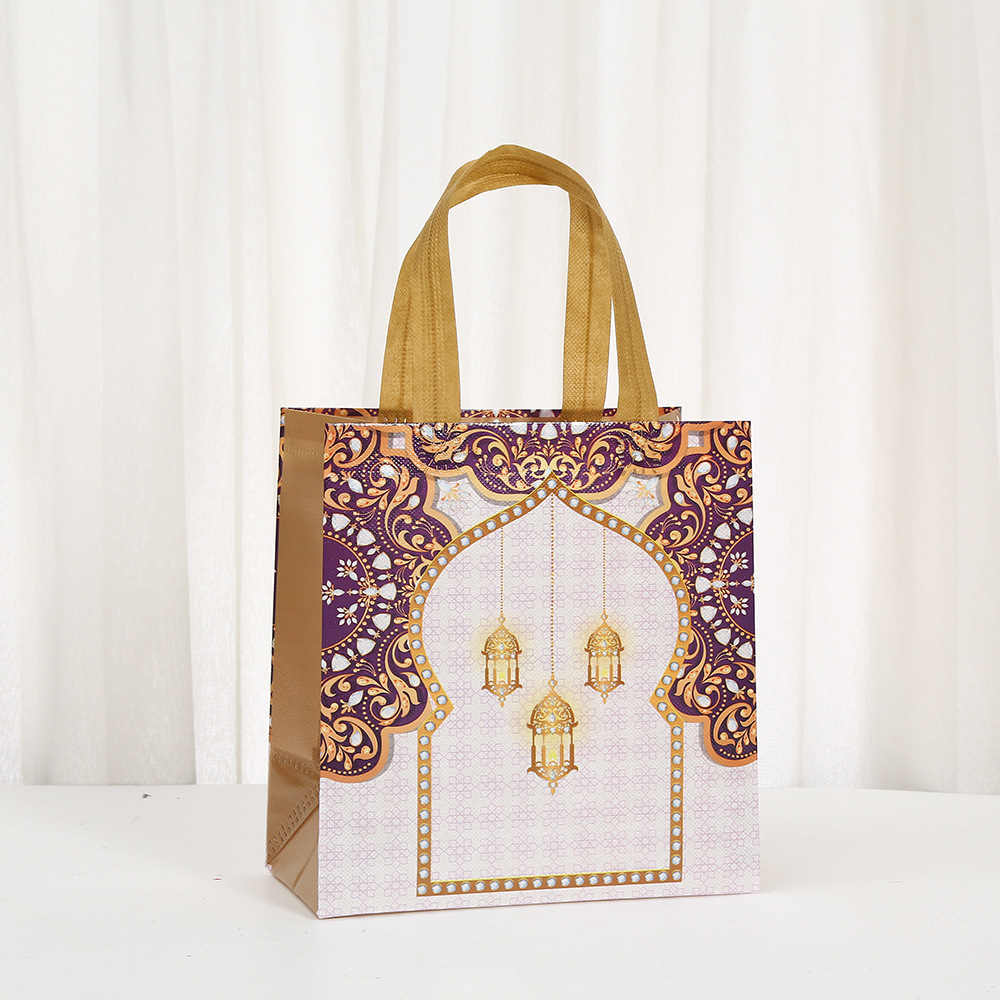 6Pcs Eid Mubarak Theme Non-Wov - Event Party Shop ulasan dan harga