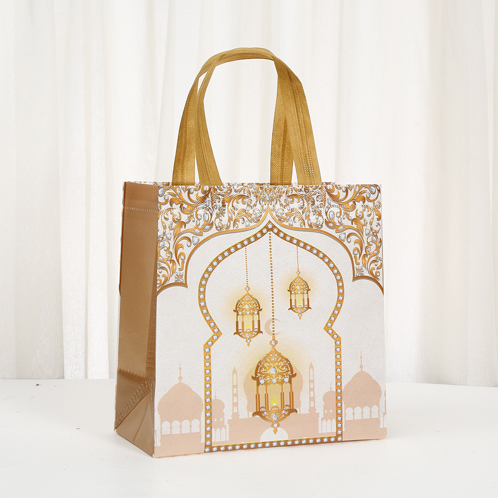 6Pcs Eid Mubarak Theme Non-Wov - Event Party Shop ulasan dan harga