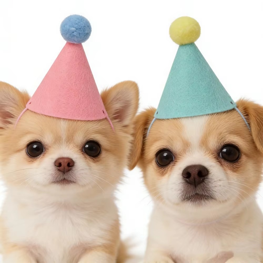 6/12pcs Cute Mini Pet Party Ha - Party Hat Cone ulasan dan harga