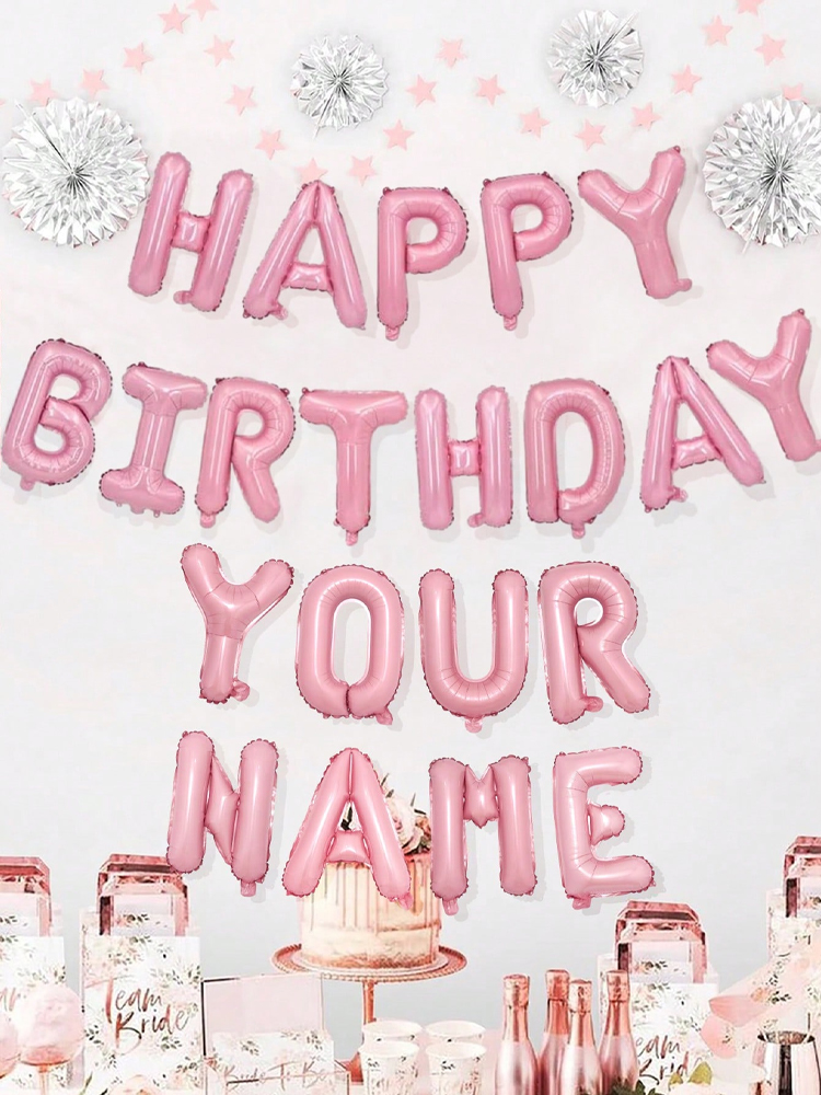 16 inch pink letter decoration - Event Z ulasan dan harga