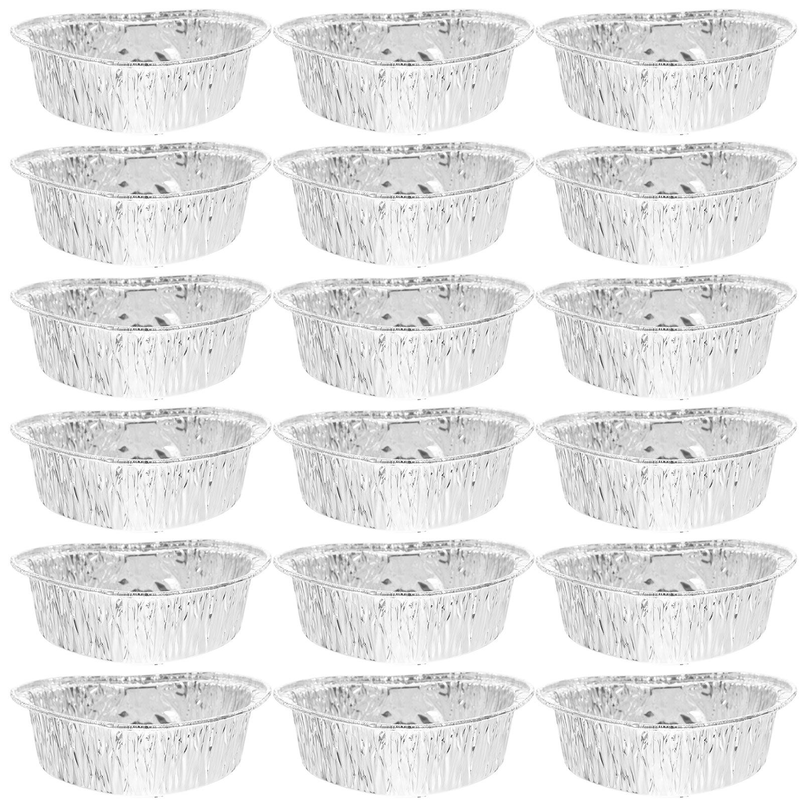 50Pcs Aluminum Foil Tart Molds - Plastic Cup 50Pcs ulasan dan harga