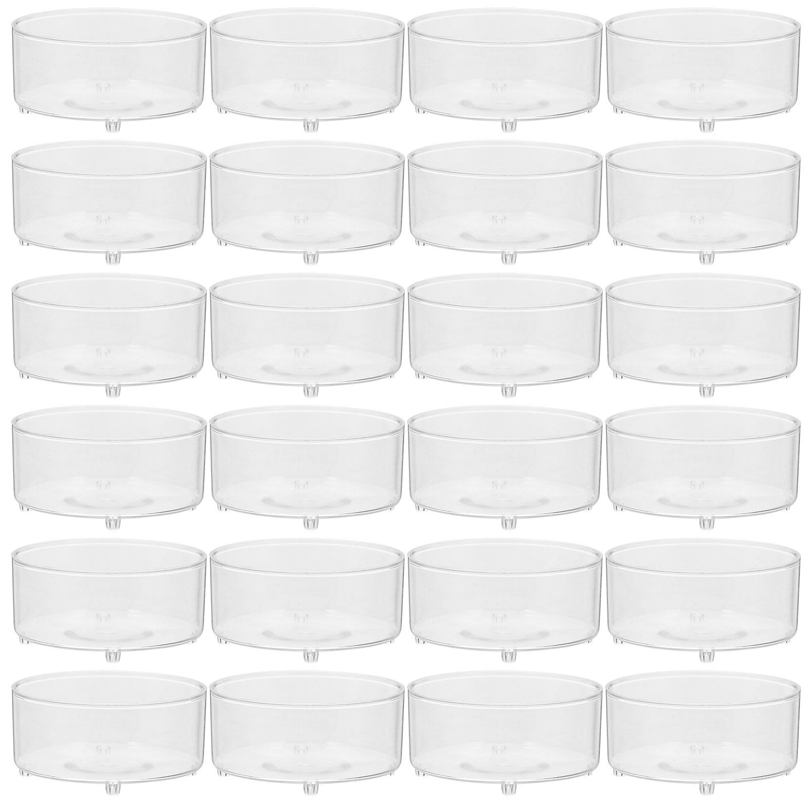 50Pcs Plastic Cups for Tealigh - Plastic Cup 50Pcs ulasan dan harga