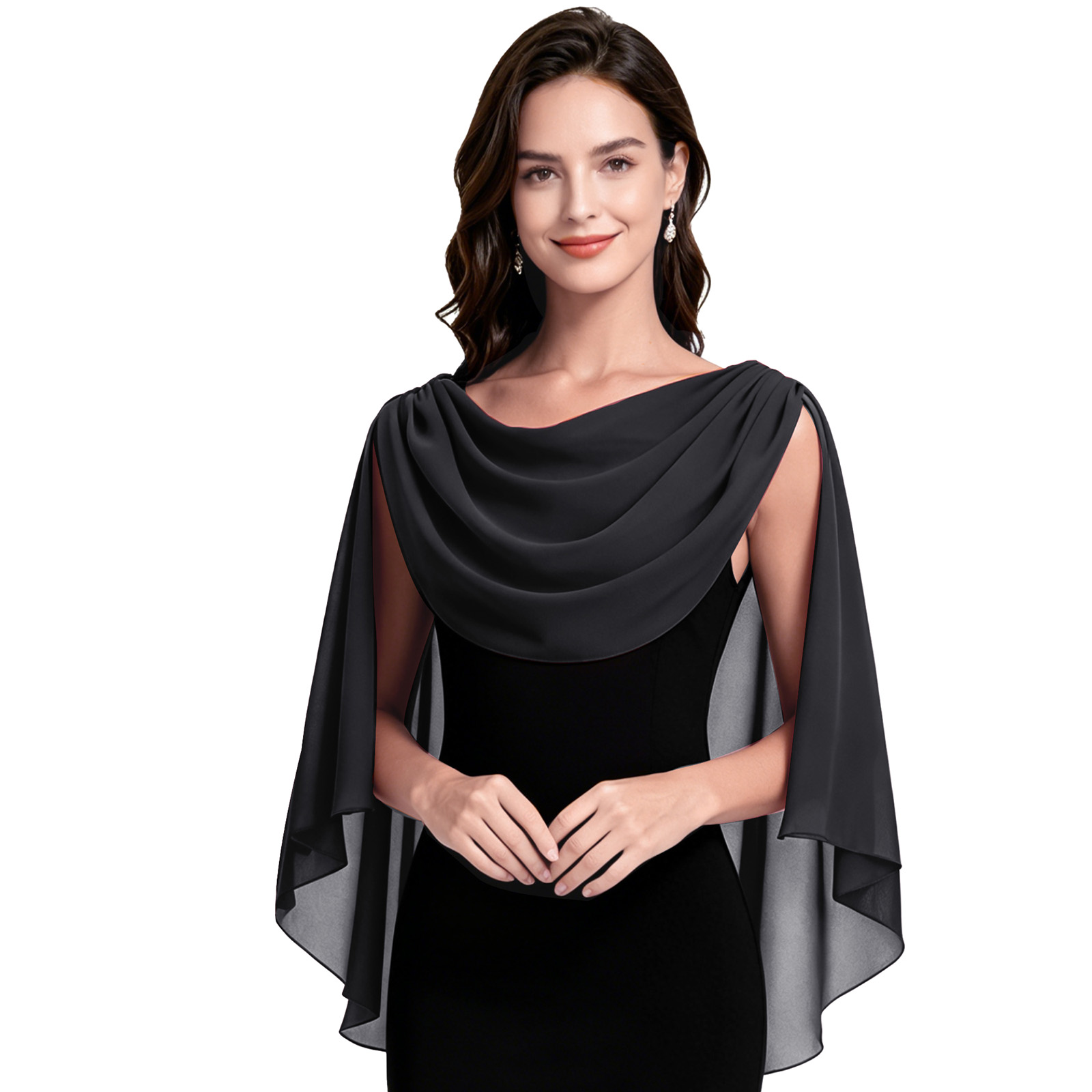 Cowl Neck Shawls Wraps for Wom - Event Suppliers ulasan dan harga
