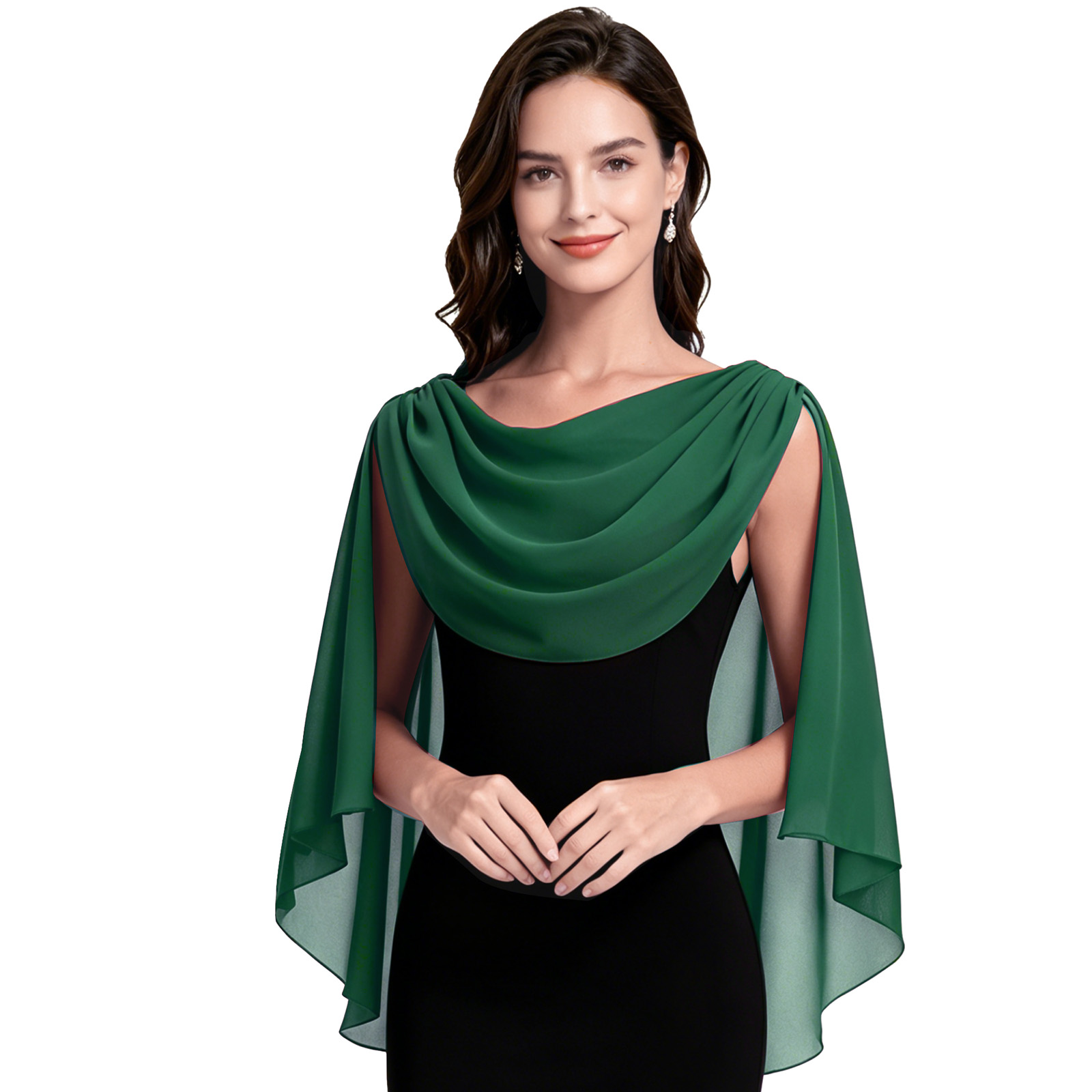 Cowl Neck Shawls Wraps for Wom - Event Suppliers ulasan dan harga