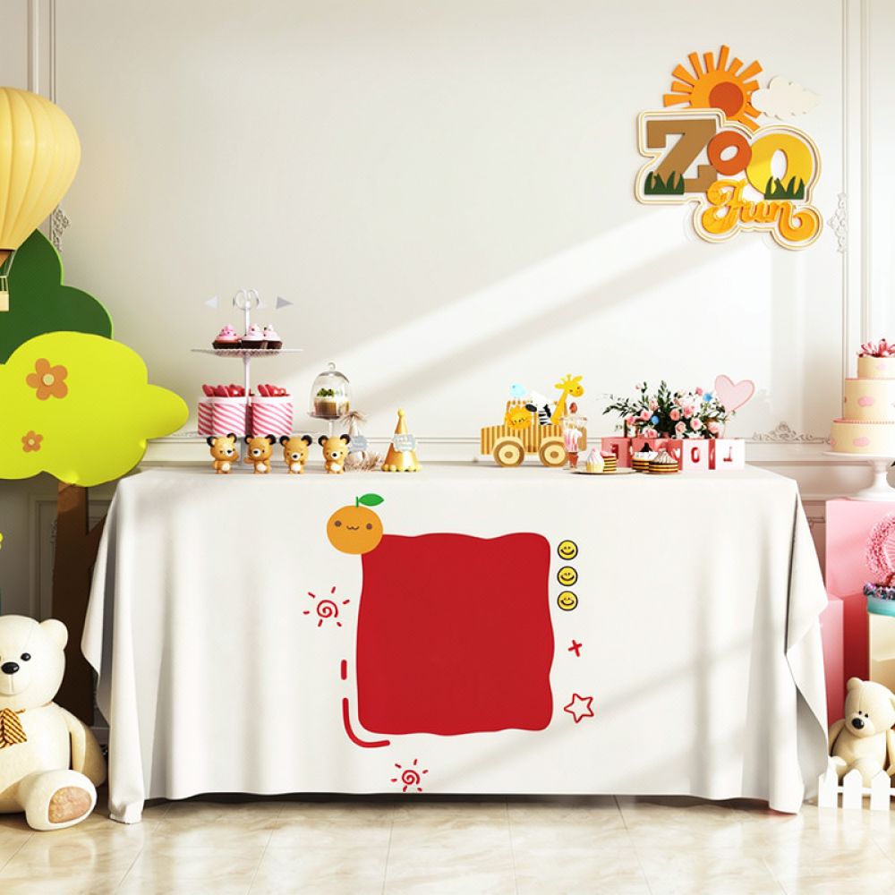Birthday Party Tablecloth Wate - Dessert Table Backdrop ulasan dan harga
