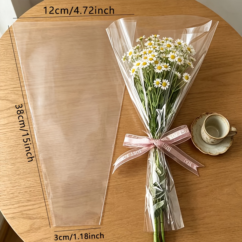52pcs Transparent Plastic Bouq - Event Party Shop ulasan dan harga