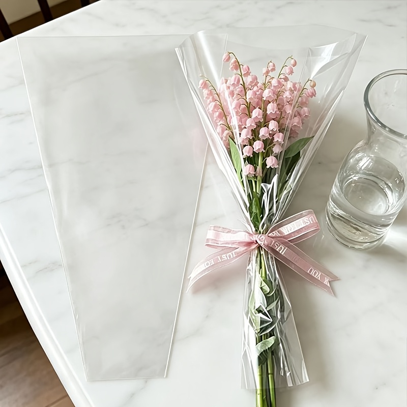 52pcs Transparent Plastic Bouq - Event Party Shop ulasan dan harga