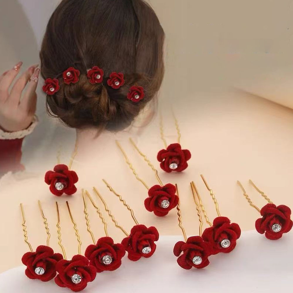 10Pcs Rose Hair Accessories We - Event Suppliers ulasan dan harga