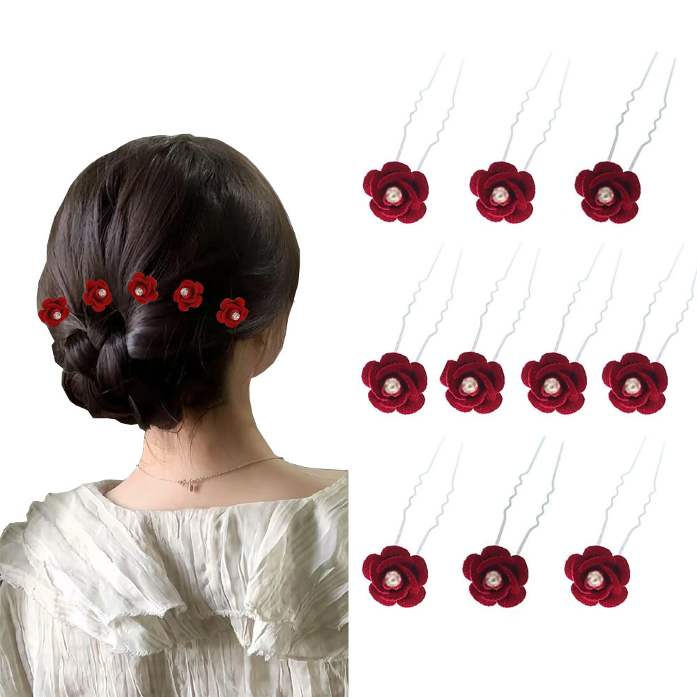 10Pcs Rose Hair Accessories We - Event Suppliers ulasan dan harga