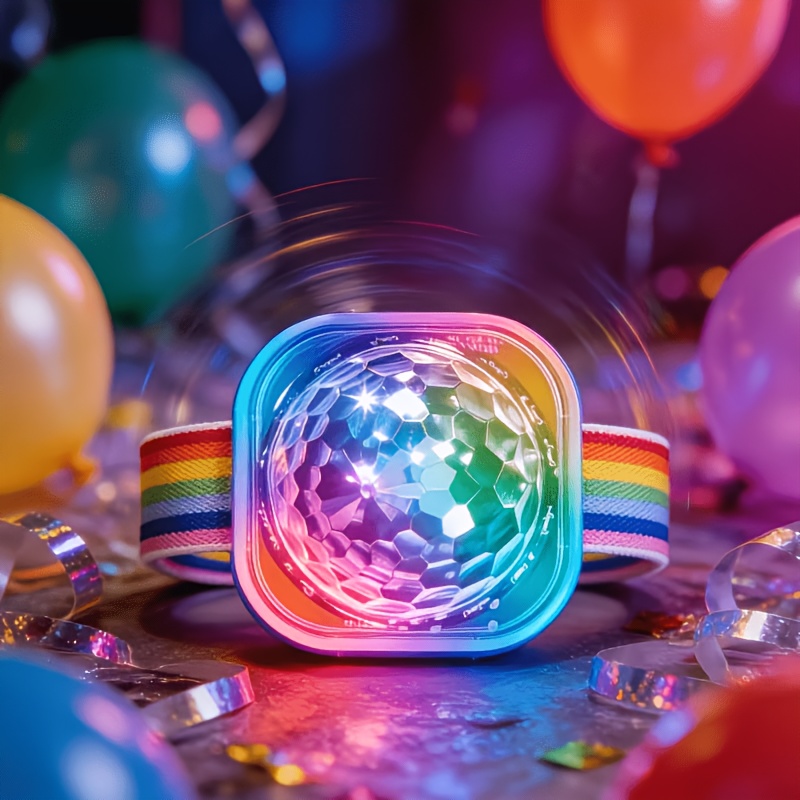 LED Rainbow Wrist Party DJ Lig - Event Party Dj ulasan dan harga