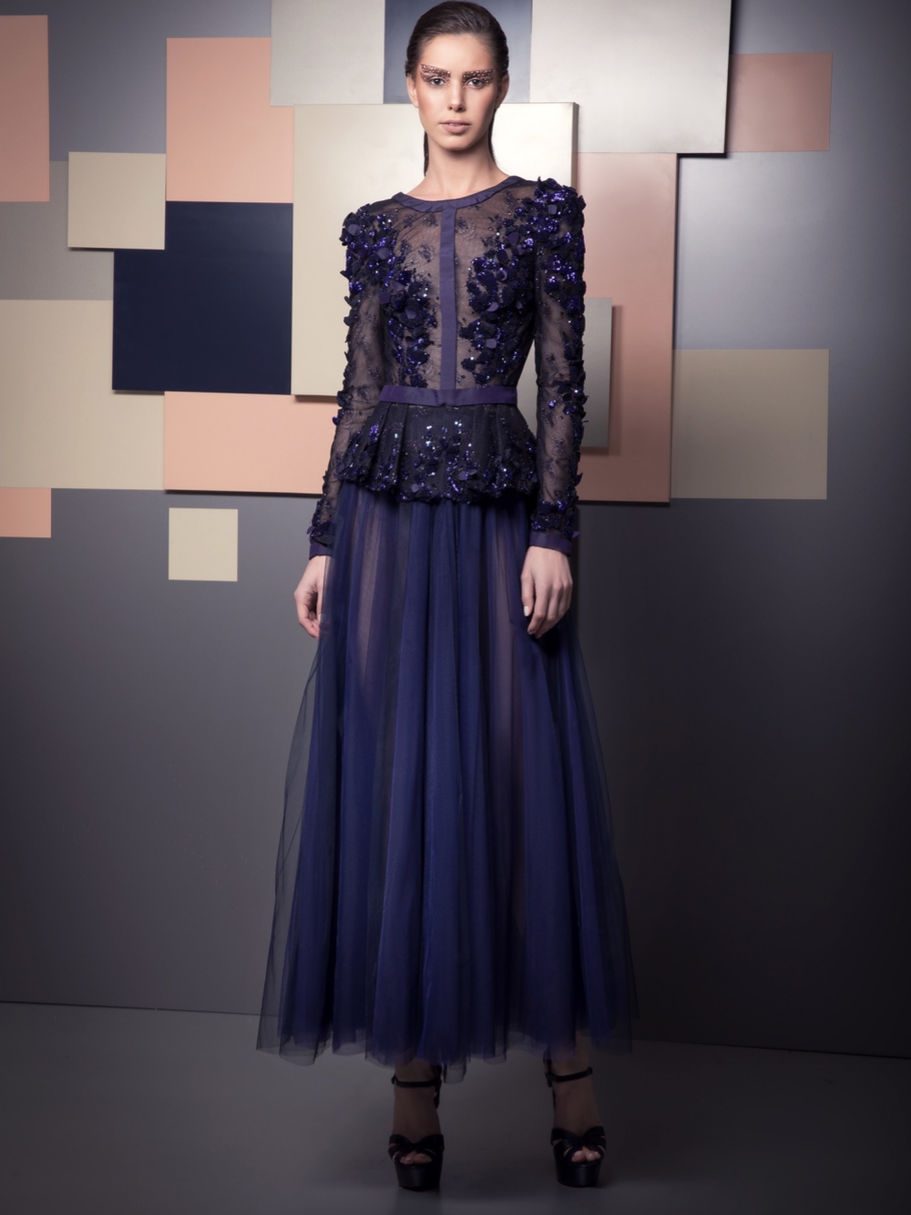 Shiny A-line Evening Dresses C - Glitter Tablecloth ulasan dan harga