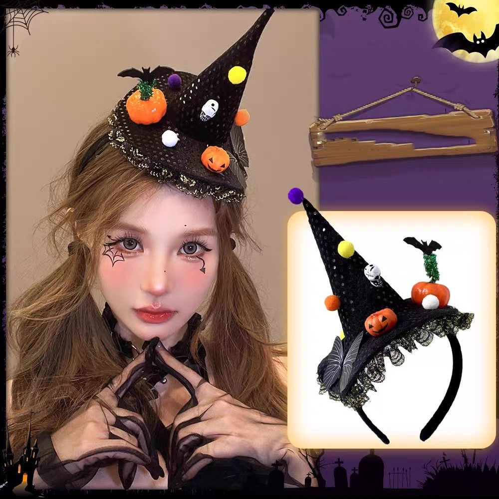 Cute Spider Halloween Witch Ha - Party Hat Cone ulasan dan harga