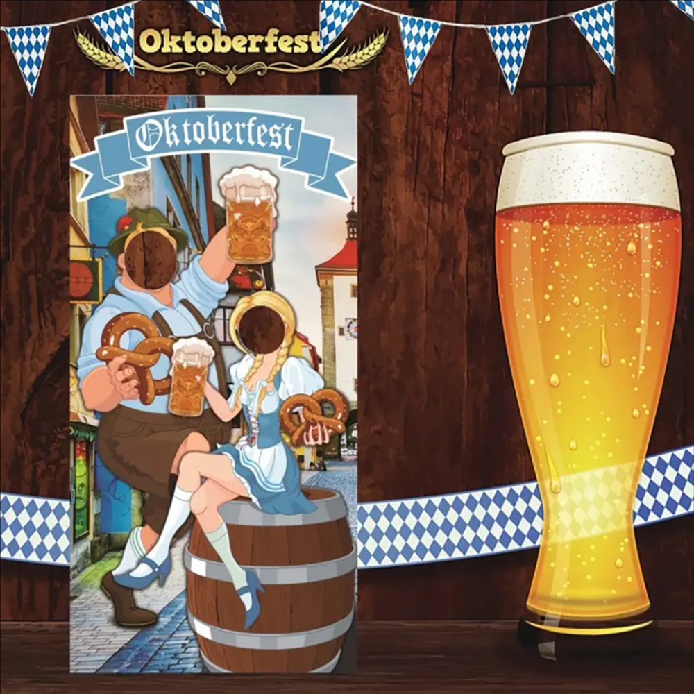 1pc 1.8x0.9m Vinyl Oktoberfest - Photo Booth Frame ulasan dan harga