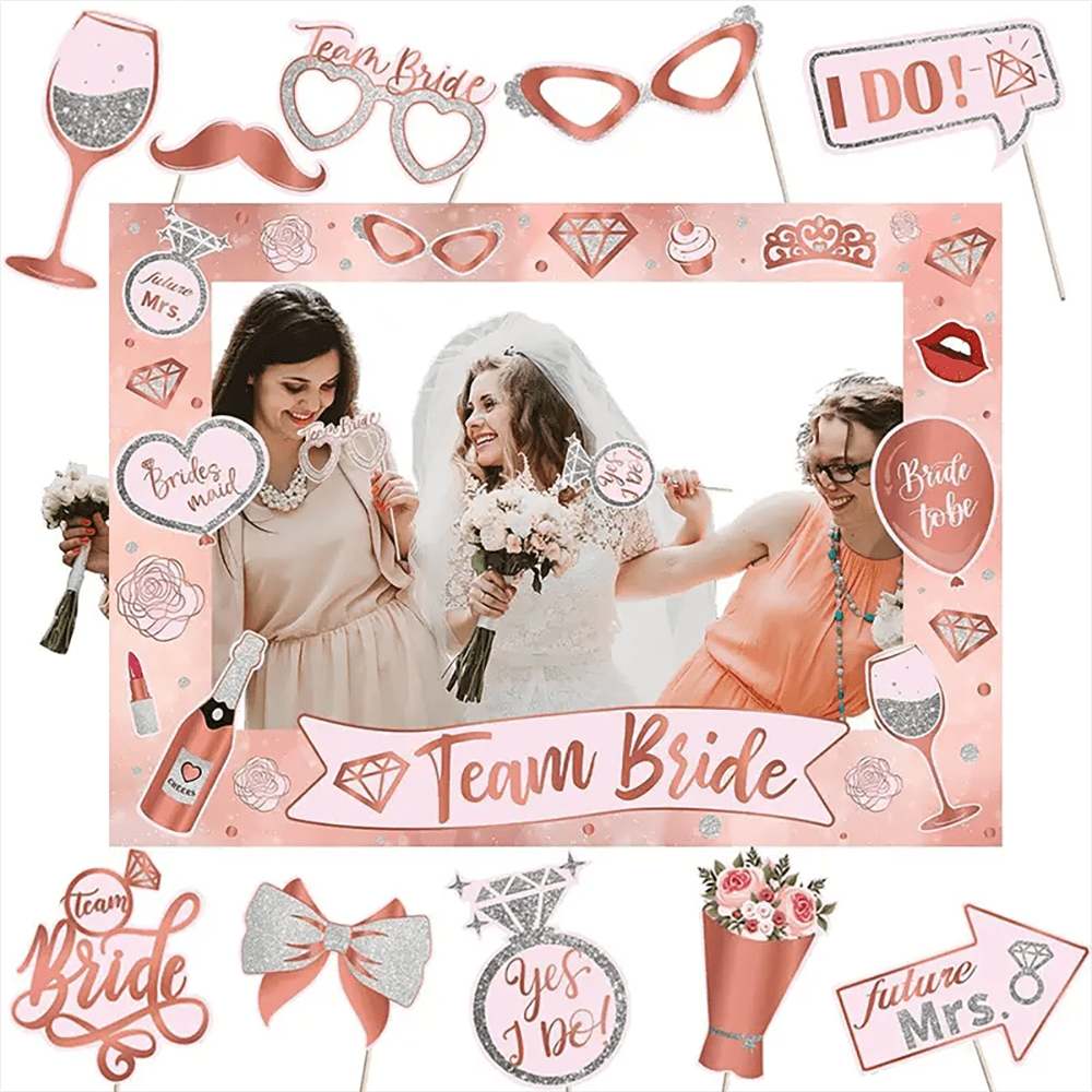 Bachelorette Party Rose Gold P - Photo Booth Frame ulasan dan harga